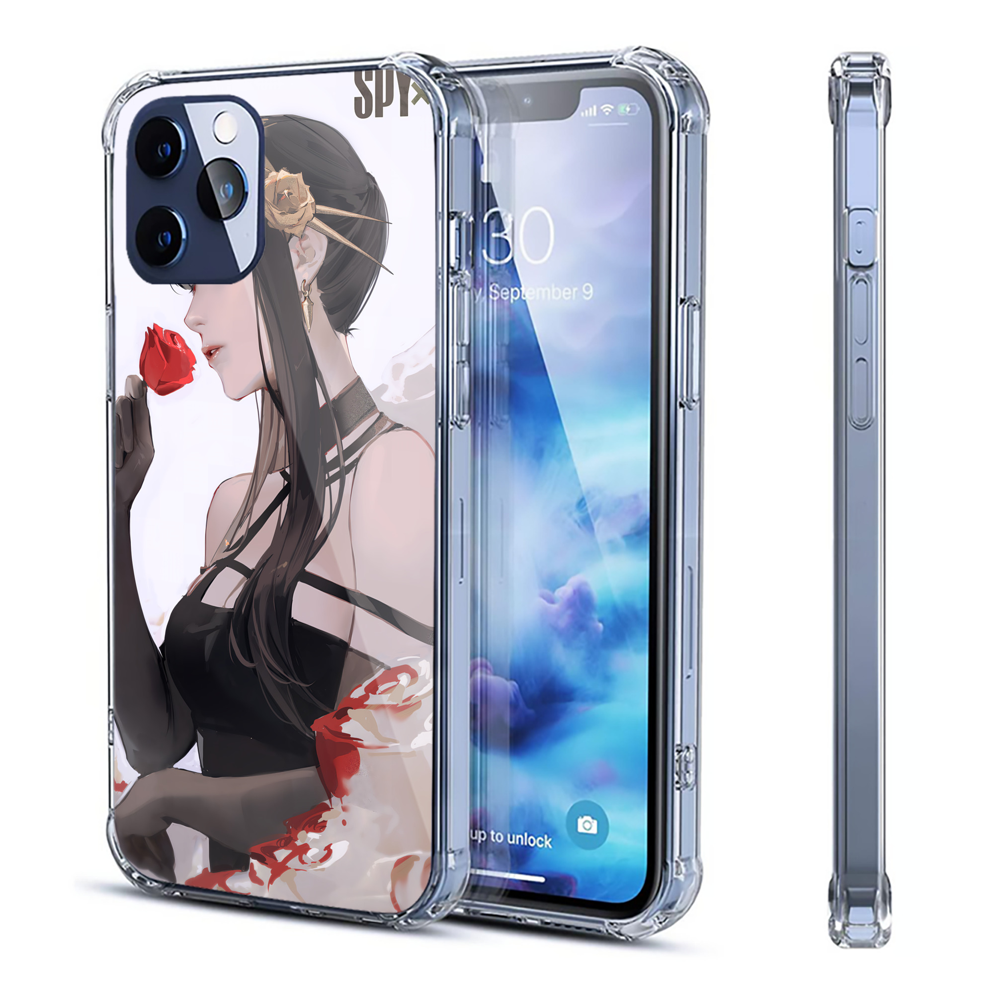 （画像用） SPY×FAMILY间谍家家酒 【iPhone 12シリーズ対応】透明スマホケース（クリアソフトケース）